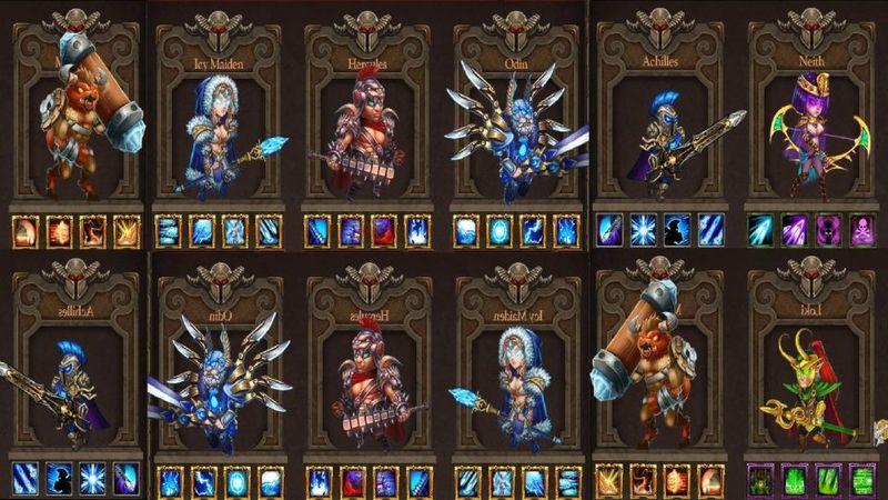 Dàn tướng mạnh mẽ với kỹ năng bá đạo trong Hack Epic Heroes War