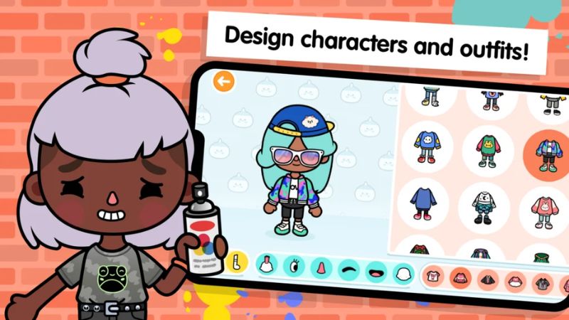 Tùy Chỉnh Nhân Vật Tự Do Theo Ý Thích Cá Nhân Trong Toca Boca MOD APK