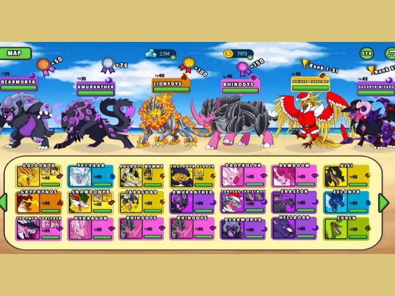 Thu Thập Dynamons Trong MOD Dynamons World