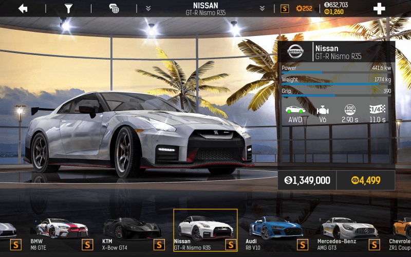 Tải Nitro Nation MOD APK v8.7.0 (Vô Hạn Tiền, Menu) 4 Hơn 150 mẫu xe được cấp phép