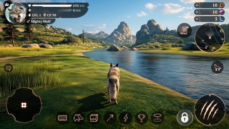 Tải The Wolf MOD APK v4.6.0 (Vô Hạn Tiền) Miễn Phí 2 Hóa thân thành sói trong thế giới hoang dã